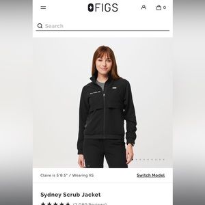 Figs Sydney Scrub Jacket